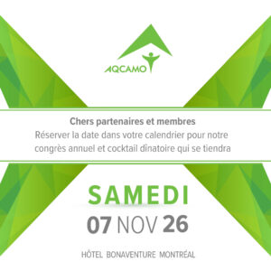 Congrès annuel 7 novembre 2026